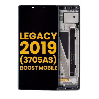 Дисплейний модуль (LCD) з рамкою для Coolpad Legacy 2019 (3705AS / Boost Mobile Version) (Refurbished) (чорний)