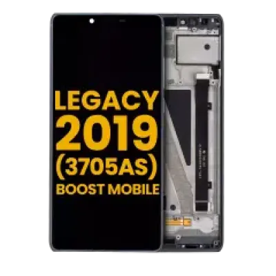 Дисплейний модуль (LCD) з рамкою для Coolpad Legacy 2019 (3705AS / Boost Mobile Version) (Refurbished) (чорний)