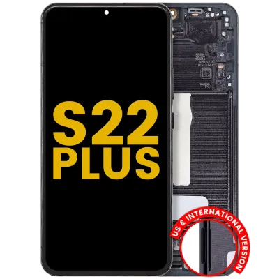 OLED Assembly With Frame For Samsung Galaxy S22 Plus 5G (US & International Version) (Refurbished) (Phantom Black)