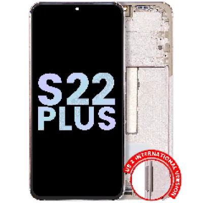 Дисплейний модуль (OLED) з рамкою для Samsung Galaxy S22 Plus 5G (Service Pack) (Pink Gold)