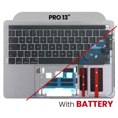 Top Case with Battery and Keyboard (ANSI US) For MacBook Air 13" A1369 (2010) (Used OEM Pull: Grade A)