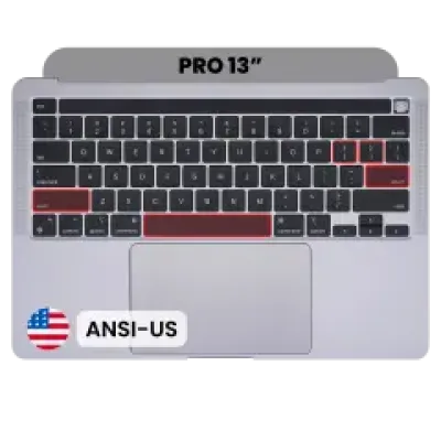 Топкейс з клавіатурою (ANSI US) і трекпадом для MacBook Pro 13" A2338 (2020) (Used OEM Pull: Grade B/C) (Space Gray)