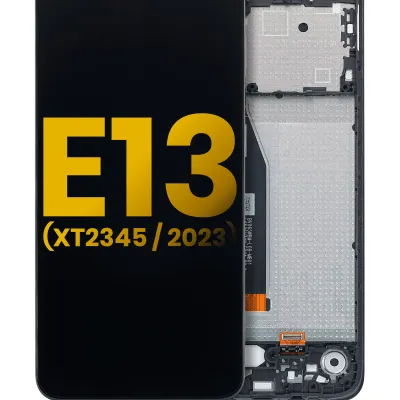 Дисплейний модуль (LCD) з рамкою для Motorola Moto E13 (XT2345 / 2023) (Refurbished) (Усі кольори)