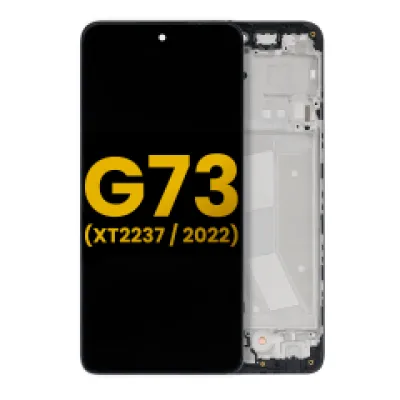 Дисплейний модуль (LCD) з рамкою для Motorola Moto G73 (XT2237 / 2022) (Refurbished) (Усі кольори)