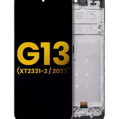 Дисплейний модуль (LCD) з рамкою для Motorola Moto G13 (XT2331 / 2023) (Refurbished) (Усі кольори)