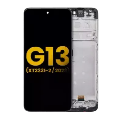 Дисплейний модуль (LCD) з рамкою для Motorola Moto G13 (XT2331 / 2023) (Refurbished) (Усі кольори)