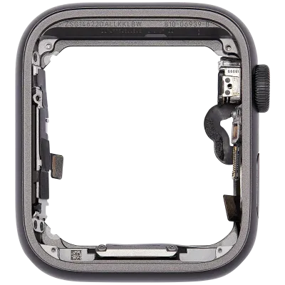 Aluminum Case Middle Frame (With Crown and Crown Cable) For Watch Series SE (1st Gen) (44MM) (GPS Version) (Space Black)