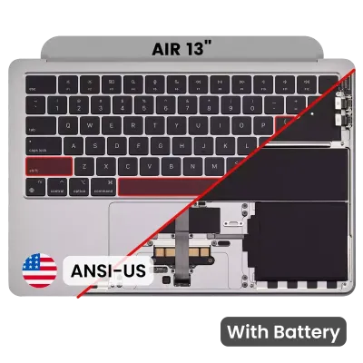 Топкейс з акумулятором і клавіатурою (ANSI US) для MacBook Air 13" A2681 (2022) (Space Gray)