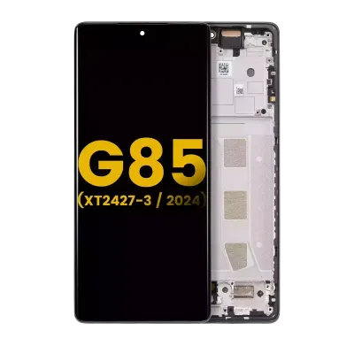 Дисплейний модуль (OLED) з рамкою для Motorola Moto G85 (XT2427-3 / 2024) (Refurbished) (Urban Grey)