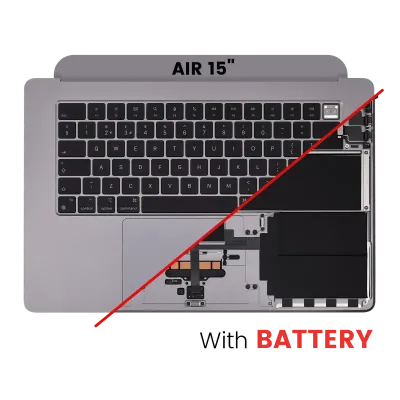 Топкейс з акумулятором і клавіатурою для MacBook Air 15" (A2941 / Mid 2023) (UK Keyboard) (Space Gray)