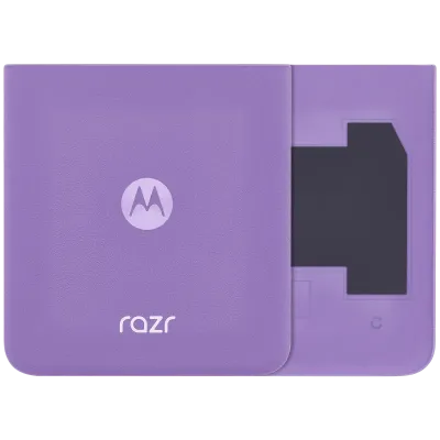 Bottom Back cover Glass For Motorola Razr / Razr 40 (XT2323 / 2023) (Genuine OEM) (Grape Compote)