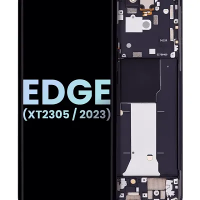 LCD Assembly With Frame For Motorola Moto Edge (XT2305 / 2023) (Genuine OEM) (Eclipse Black)