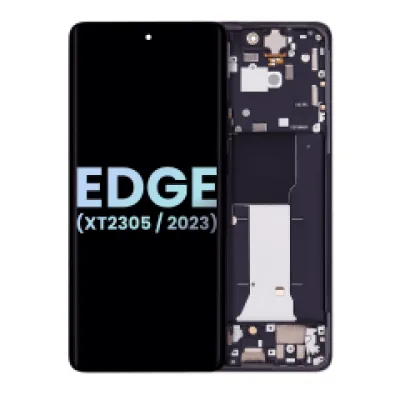 Дисплейний модуль (LCD) з рамкою для Motorola Moto Edge (XT2305 / 2023) (Genuine OEM) (Eclipse Black)