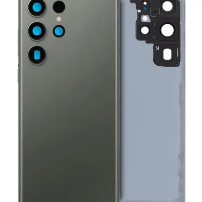 Back Cover Glass With Camera Lens For Samsung Galaxy S23 Ultra (Service Pack) (Green)