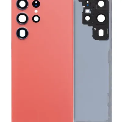 Задня кришка зі склом камери для Samsung Galaxy S23 Ultra (Service Pack) (червоний)