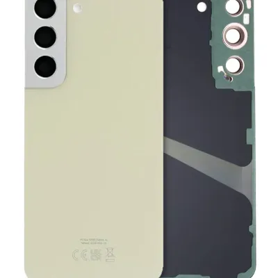 Задня кришка зі склом камери для Samsung Galaxy S22 (Service Pack) (Cream)