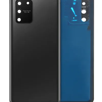 Задня кришка зі склом камери для Samsung Galaxy S10 Lite (Service Pack) (Prism Black)