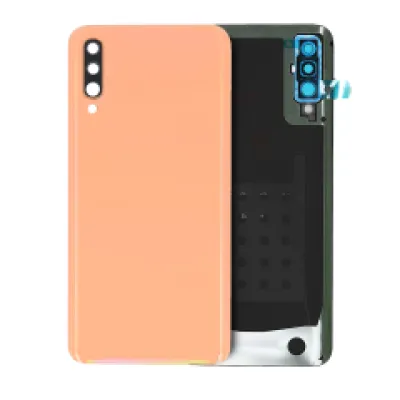 Задня кришка зі склом камери для Samsung Galaxy A50 (A505 / 2019) (Service Pack) (помаранчевий)