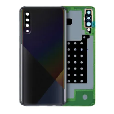 Задня кришка зі склом камери для Samsung Galaxy A30S (A307 / 2019) (Service Pack) (Prism Crush Black)