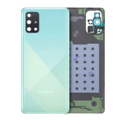Задня кришка зі склом камери для Samsung Galaxy A71 (A715 / 2020) (Service Pack) (Prism Crush Blue)
