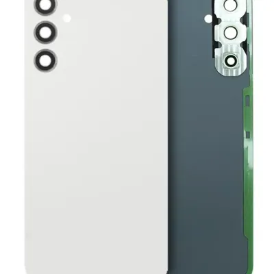 Задня кришка зі склом камери для Samsung Galaxy A34 5G (A346 / 2023) (Service Pack) (сріблястий)