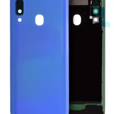 Задня кришка зі склом камери для Samsung Galaxy A40 (A405 / 2019) (Service Pack) (синій)