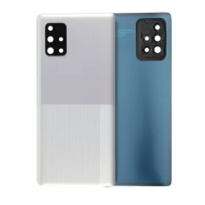 Задня кришка зі склом камери для Samsung Galaxy A71 (A715 / 2020) (Service Pack) (Prism Crush Silver)