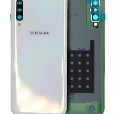 Задня кришка зі склом камери для Samsung Galaxy A50 (A505 / 2019) (Service Pack) (White)