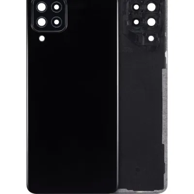 Задня кришка зі склом камери для Samsung Galaxy A22 4G (A225 / 2021) (Service Pack) (Black)
