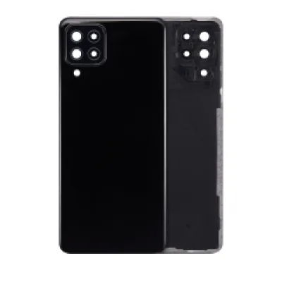 Задня кришка зі склом камери для Samsung Galaxy A22 4G (A225 / 2021) (Service Pack) (Black)