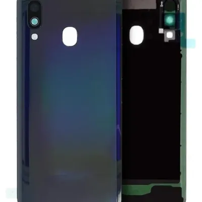 Задня кришка зі склом камери для Samsung Galaxy A40 (A405 / 2019) (Service Pack) (Black)