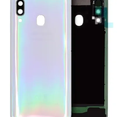 Задня кришка зі склом камери для Samsung Galaxy A40 (A405 / 2019) (Service Pack) (White)
