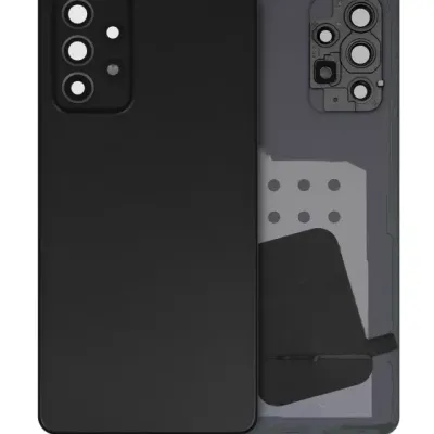 Задня кришка зі склом камери для Samsung Galaxy A52s (A528 / 2021) (Service Pack) (Awesome Black)