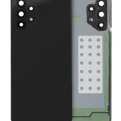 Задня кришка зі склом камери для Samsung Galaxy A32 4G (A325 / 2021) (Service Pack) (Awesome Black)