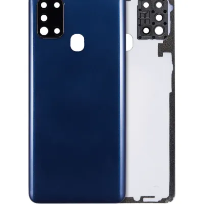 Задня кришка зі склом камери для Samsung Galaxy A21s (A217 / 2020) (Service Pack) (синій)