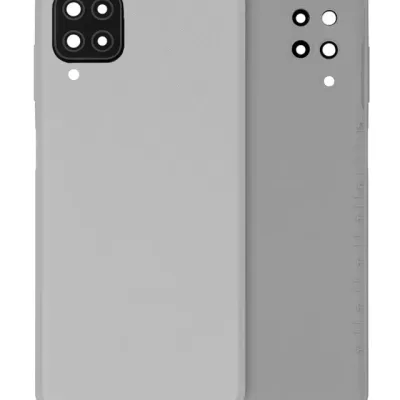 Задня кришка зі склом камери для Samsung Galaxy A12 (A125 / 2020) (Service Pack) (білий)
