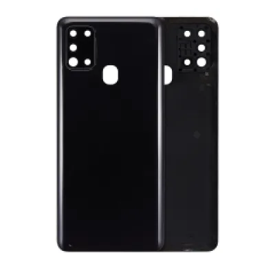 Задня кришка зі склом камери для Samsung Galaxy A21s (A217 / 2020) (Service Pack) (чорний)