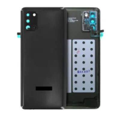 Задня кришка зі склом камери для Samsung Galaxy M31 (M315 / 2020) (Service Pack) (чорний)