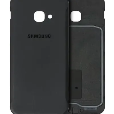 Back Cover Glass For Samsung Galaxy Xcover 4S (Service Pack) (Black)