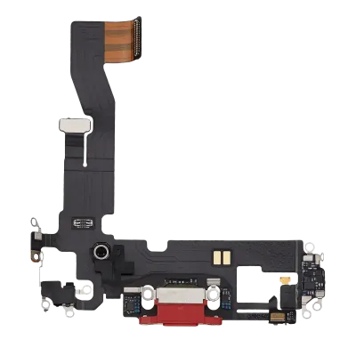 Charging Port Flex Cable For iPhone 12 (Used OEM Pull) (Red)