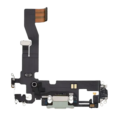Charging Port Flex Cable For iPhone 12 (Used OEM Pull) (Green)