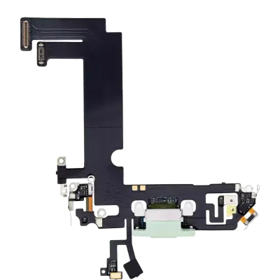 Charging Port Flex Cable For iPhone 12 Mini (Used OEM Pull) (Green)