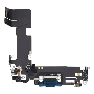 Charging Port Flex Cable For iPhone 13 (Used OEM Pull) (Blue)