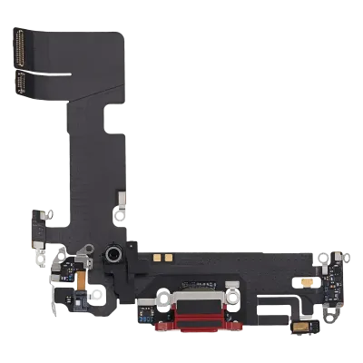 Charging Port Flex Cable For iPhone 13 (Used OEM Pull) (Red)