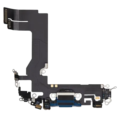 Charging Port Flex Cable For iPhone 13 Mini (Used OEM Pull) (Blue)