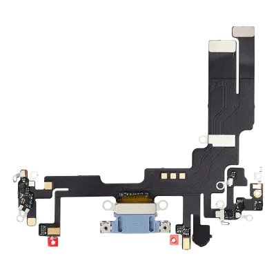 Шлейф зарядки для iPhone 14 (Used OEM Pull) (синій)