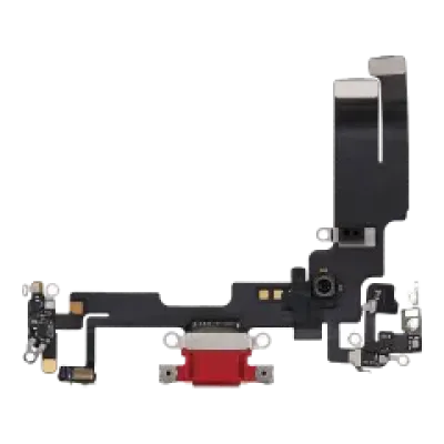Шлейф зарядки для iPhone 14 (Used OEM Pull) (червоний)