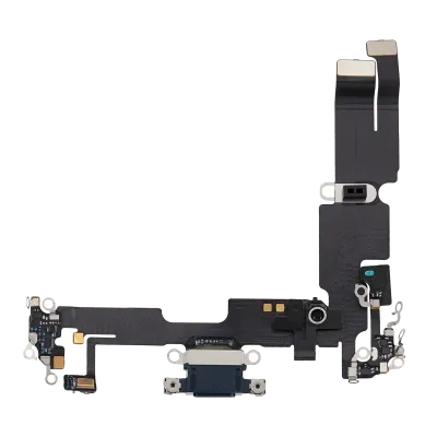 Charging Port Flex Cable For iPhone 14 Plus (Used OEM Pull) (Midnight)