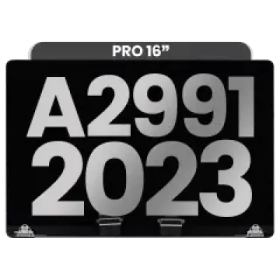 Дисплейний модуль для MacBook Pro 16" A2991 (2023) (з попередньо встановленим кабелем датчика кута кришки) (Used OEM Pull: Grade A) (Space Black)