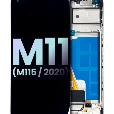 Дисплейний модуль (LCD) для Samsung Galaxy M11 (M115 / 2020) (Service Pack) (чорний)